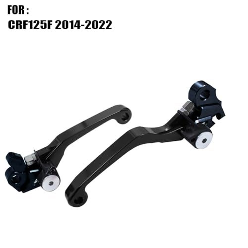 Adsspro Motorcycle Billet Foldable Brake Clutch Lever Handle CNC Aluminum Pivot for CRF125F CRF125 F CRF 125 F 20142022 2014 2015 2016 2017 2019 2019 2020 2021 2022 Dirt Pit BikeBlack - Image 3