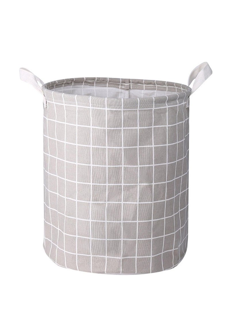 TYCOM Large Laundry Basket Canvas Storage Bins Baby Nursery Hamper for Boys and Girls Toy Box Gift Baskets for Home Office Home Decor Dots. 