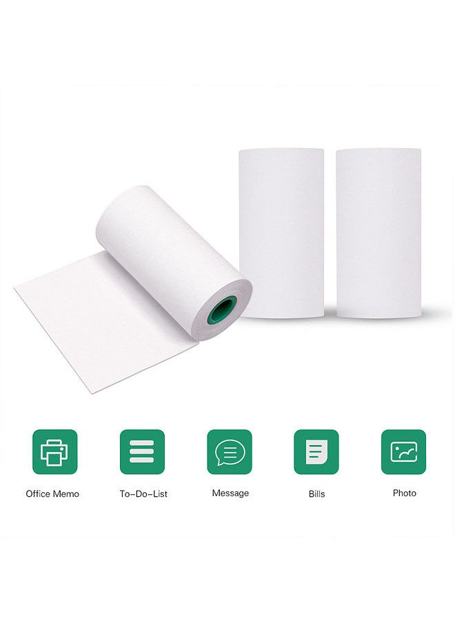 PeriPage Long-Lasting 2-Year Preservation Sticky Thermal Paper Roll 56*30mm / 2.2*1.2in BPA-Free Black Font Adhesive Sticker Labels for A6/A8/A9 Thermal Printer Pack of 3 Rolls  - Image 5