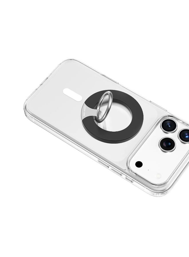 جرين ليون مجموعة حماية 4 في 1 لهاتف iPhone 17 Pro Max، جراب مضاد للصدمات، عدسة كاميرا مضادة لبصمات الأصابع، زجاج مقاوم للخدش، مشبك حلقي مغناطيسي فائق، جراب حماية شامل 360 درجة، جراب مضاد للاصفرار، عدسة كاميرا مضادة للخدش، مشبك حلقي قابل للتعديل بزوايا متعددة، صديق للبشرة - شفاف - Image 4