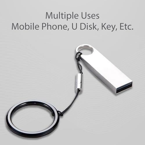 GadgetBite Multipurpose Nylon Lanyard Strap with Metal Ring Keychain – Versatile Cell Phone Case Holder for Phones, Keys, Cameras, IDs, and USB Drives (Black Pack of 2) - Image 3