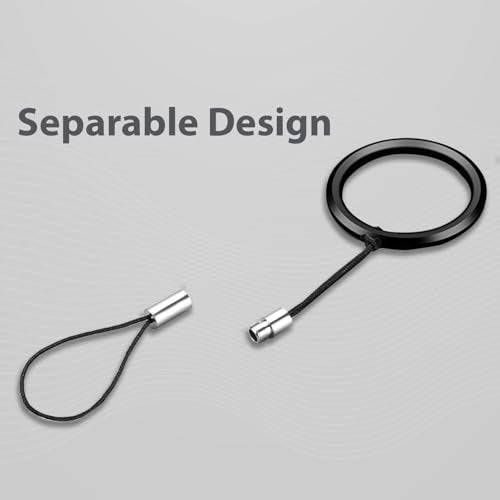 GadgetBite Multipurpose Nylon Lanyard Strap with Metal Ring Keychain – Versatile Cell Phone Case Holder for Phones, Keys, Cameras, IDs, and USB Drives (Black Pack of 2) - Image 5