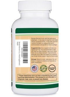 Double Wood Supplements Bacopa Extract 450mg - 90 Capsules  - Image 3