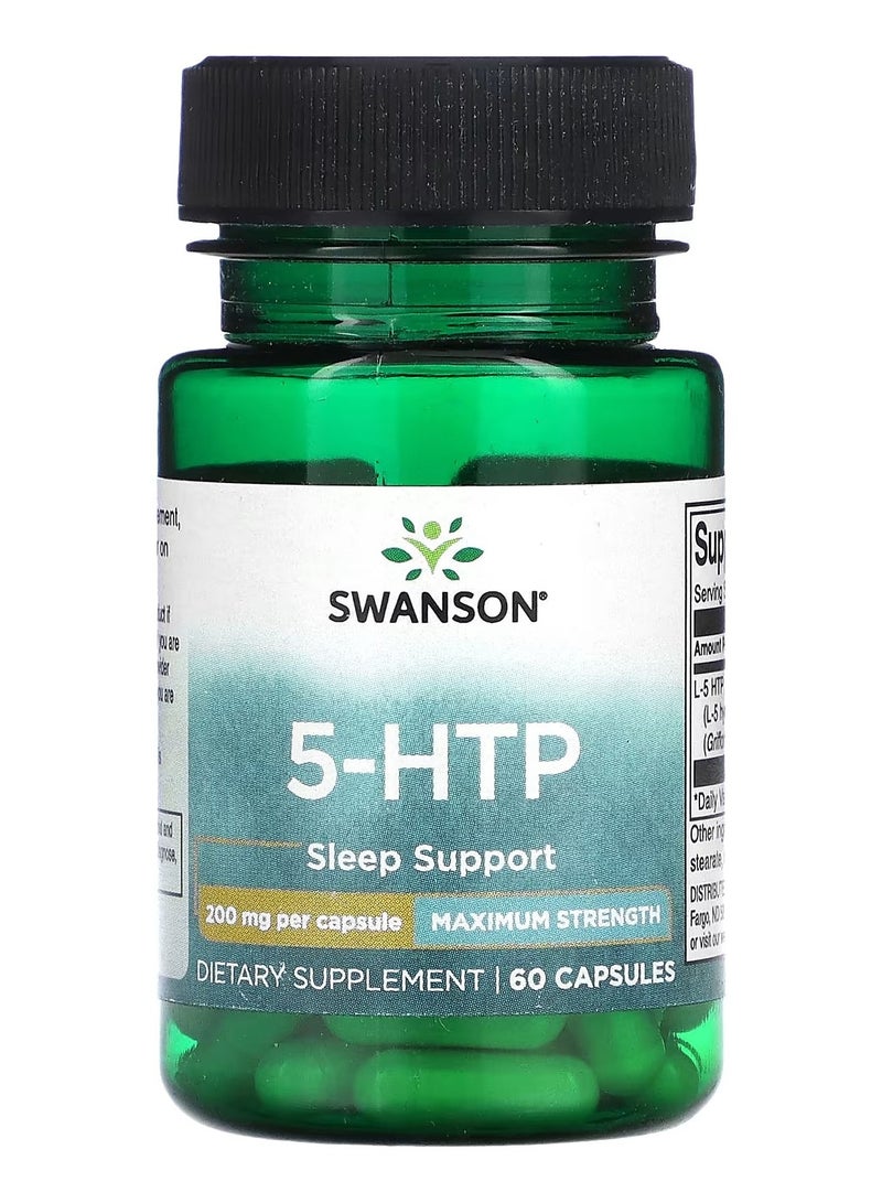 سوانسون، 5-HTP، 200 ملجم، 60 كبسولة