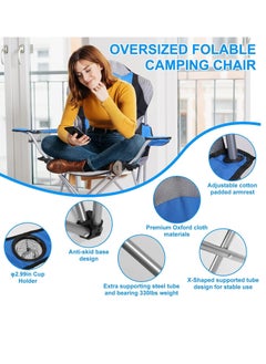 GO2CAMPS Foldable Camping Chair with Cup Holder Heavy Quality-Red | Sadu Chair | Foldable Chair | Garden Chair | Fishing Chair | Travel Chair | Picnic Chair  - Image 4