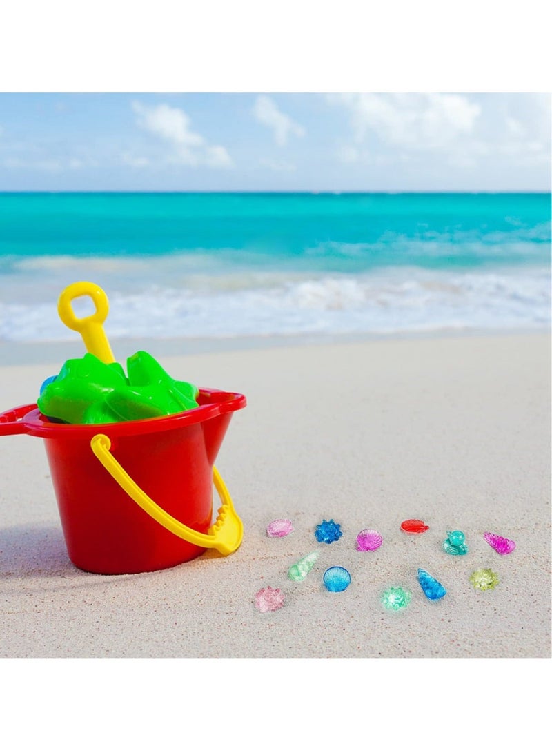 كابتن تيك 24 Pieces Diving Gem Pool Toy Ocean Theme Colorful Diamond Set Marine Animals Summer Swimming Dive Throw Acrylic Gemstones - Image 5
