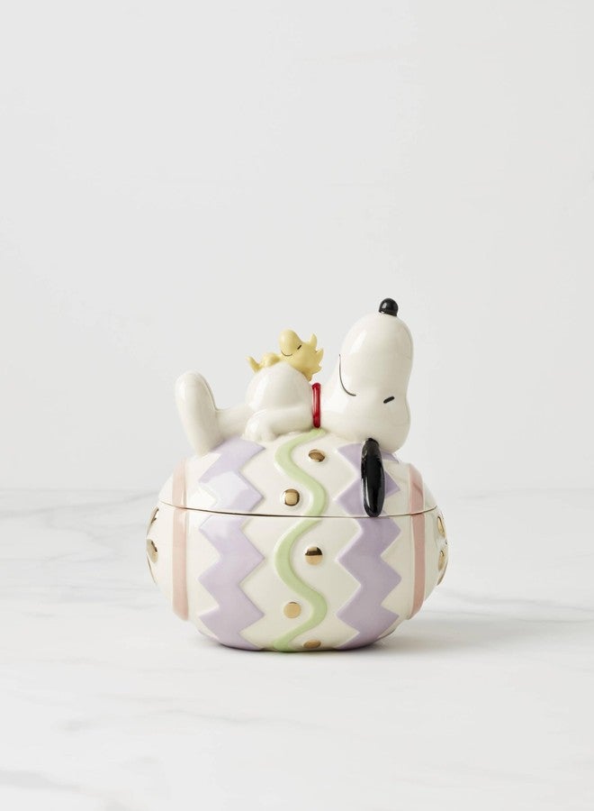 Lenox 895685 Peanuts Snoopy Easter Covered Candy Dish - Image 3