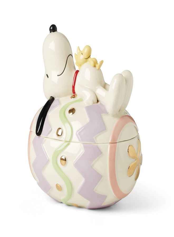 Lenox 895685 Peanuts Snoopy Easter Covered Candy Dish - Image 2