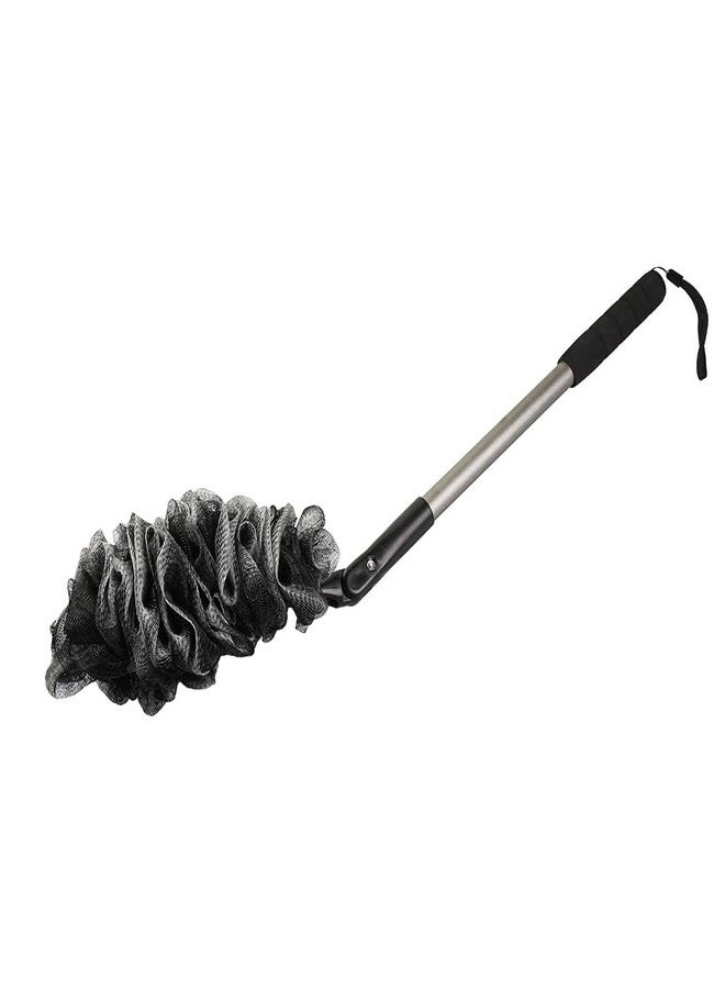 EASACE Back Scrubber for Shower Loofah with Long Handle, Adjustable Head with 1 Replacement Soft Loofa,Scrubber Sponge and Brush for Body,23″Loofah on a Stick for Men Women Bathing Accessories - Image 2