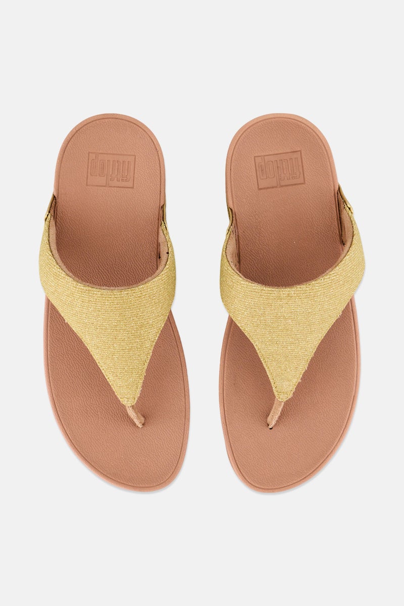 FitFlop صنادل نسائية لولو شيمرلux برباط بين الأصابع، وردي باهت - Image 3