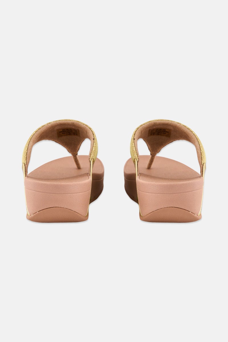 FitFlop صنادل نسائية لولو شيمرلux برباط بين الأصابع، وردي باهت - Image 2