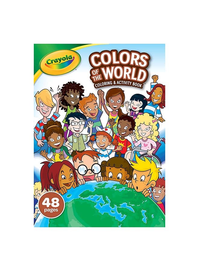 Crayola كتاب تلوين ألوان العالم، 48 صفحة - Image 1