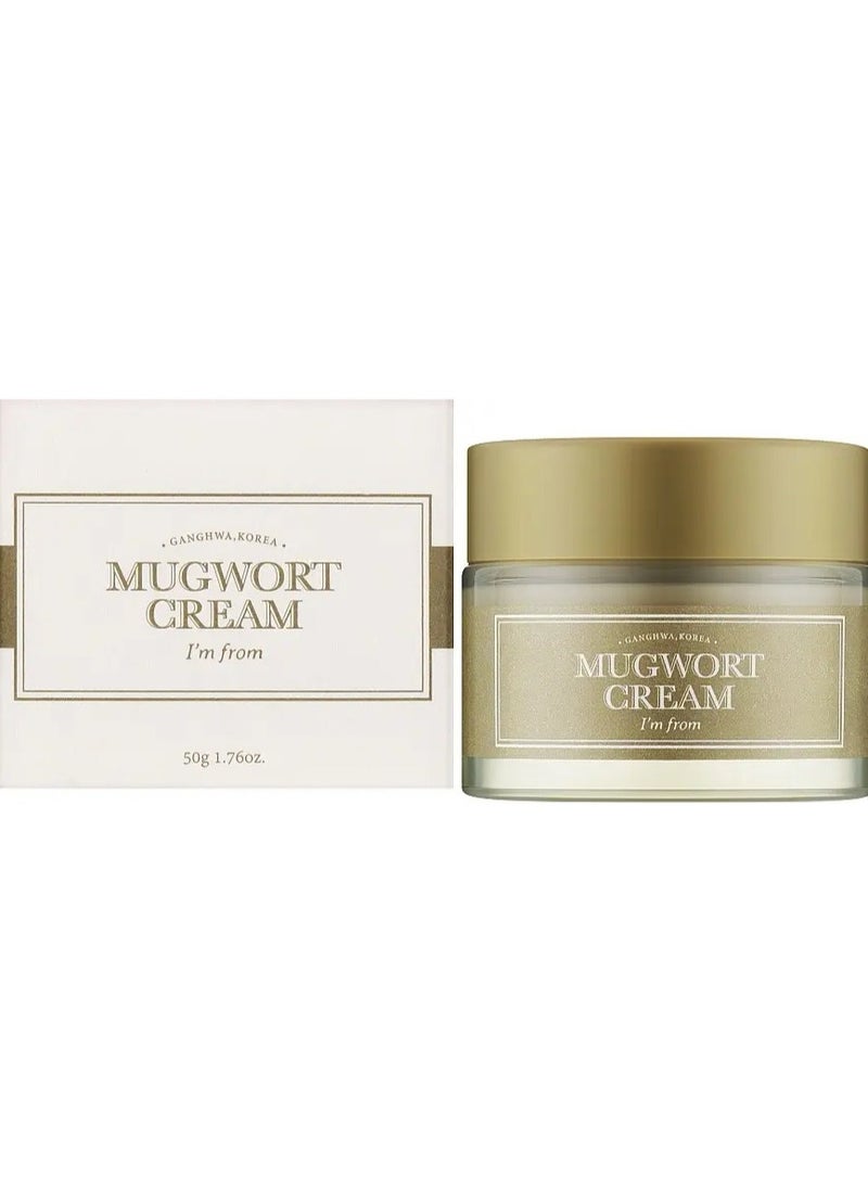 I'M FROM Mugwort Cream, For all skin type, 50g 1.69 Fl Oz| Moisturizer Soothing, Calming, Redness Relief with Sebum control  - Image 1