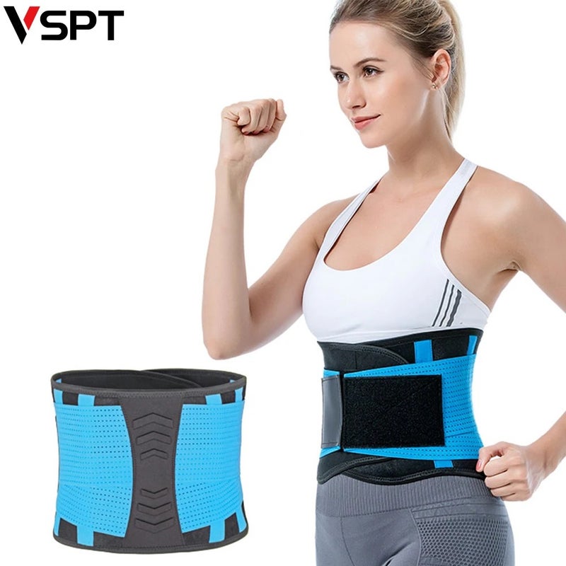 Bluejw Fitness Belt Power Thermo Body Shaper Waist Trainer Trimmer Corset - Waist Trimmers for Women & Men - Slimming Workout Shapewear Wrap - Image 2