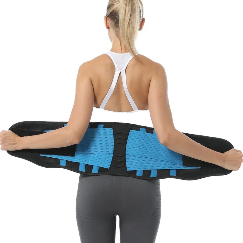 Bluejw Fitness Belt Power Thermo Body Shaper Waist Trainer Trimmer Corset - Waist Trimmers for Women & Men - Slimming Workout Shapewear Wrap - Image 1
