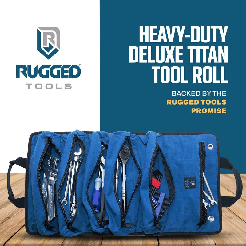 Rugged Tools Titan Deluxe Tool Roll - Image 2