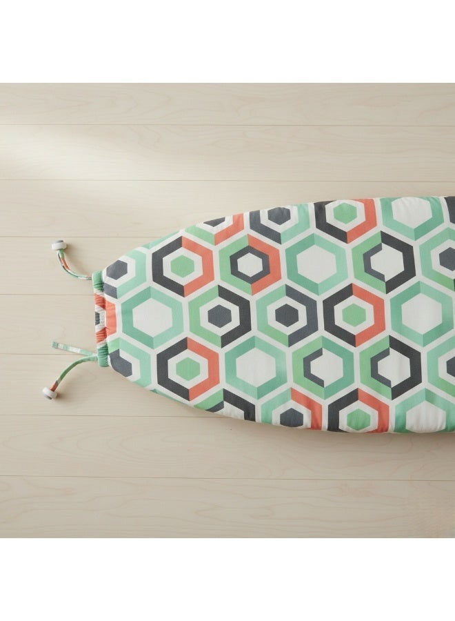 غطاء طاوله للكي مقاوم للحرارة  مادة جيدة  سهل التركيب والتنظيف مقاس 38 x 120 cm متعدد الألوان وخطوط - Image 1