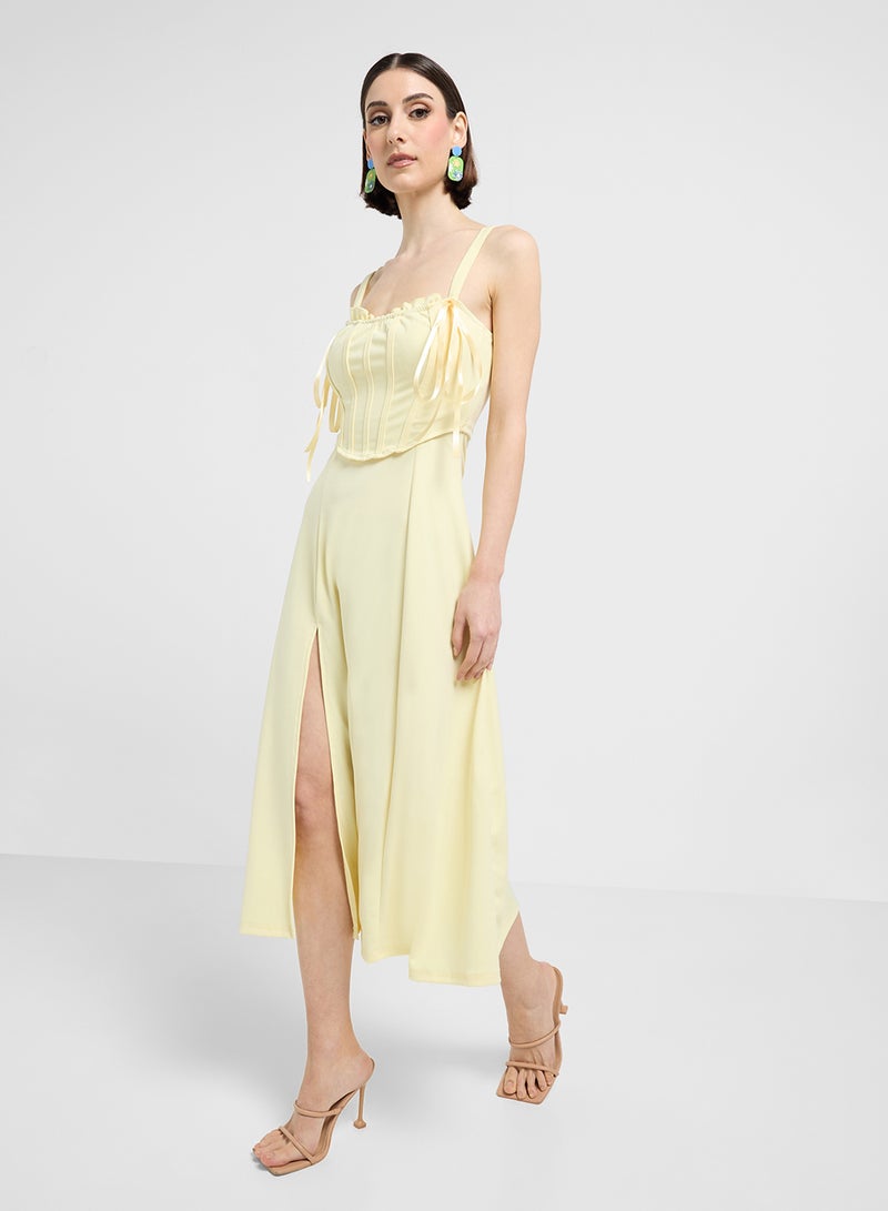 ELLA Corset Top Midi Dress - Image 1