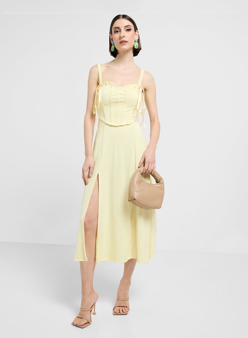 ELLA Corset Top Midi Dress - Image 4