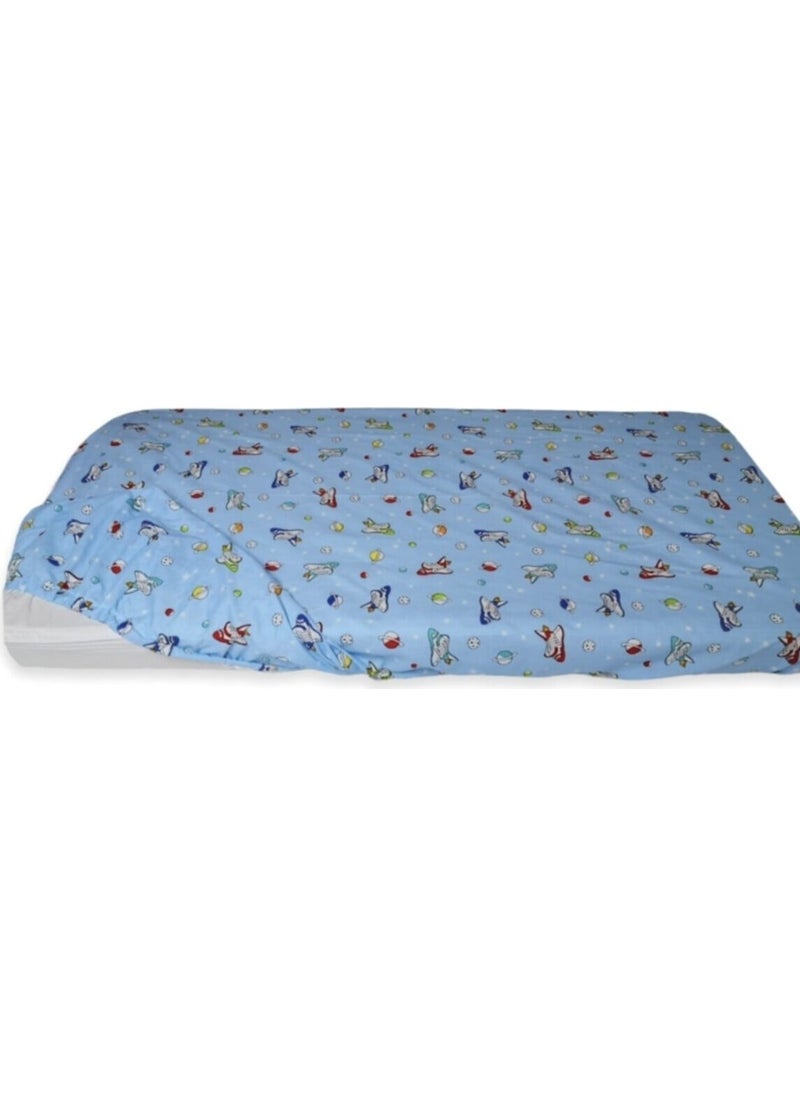 Bebek Özel Baby Special Cotton Baby and Kids Fitted Sheet 70 x 140 cm Galaxy Space  - Image 2