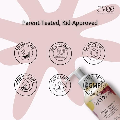 Avee Kids Body Wash | Gentle & Hydrating | Leaves Skin Soft & Bright | Natural Ingredients | Paraben & Sulfate Free | Shower Gel for Kids 5-12 Years - All Skin Types | 200ml Pack of 1 - Image 4