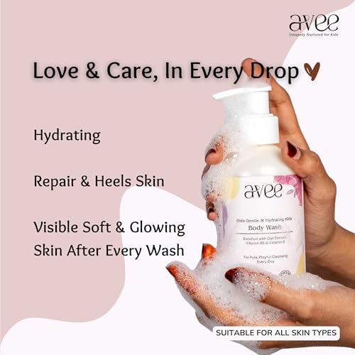 Avee Kids Body Wash | Gentle & Hydrating | Leaves Skin Soft & Bright | Natural Ingredients | Paraben & Sulfate Free | Shower Gel for Kids 5-12 Years - All Skin Types | 200ml Pack of 1 - Image 3