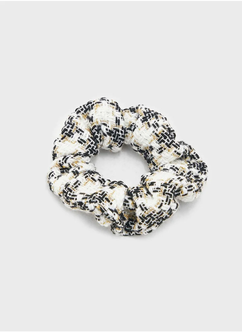 Claires Kids Tweed Scrunchie