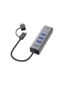 UNITEK Unitek Y-3088B  USB-C/ USB-A  To Eathernet + 3port USB 3.0 Hub  - Image 2