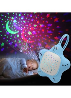 Portable Baby White Noise Sound Machine Rechargeable Baby Soother with Projector Night Light for Deep Restful Sleep Sleep Sound Aid Soother Calming Music for Travel Nursery Bedroom Car Crib Toys