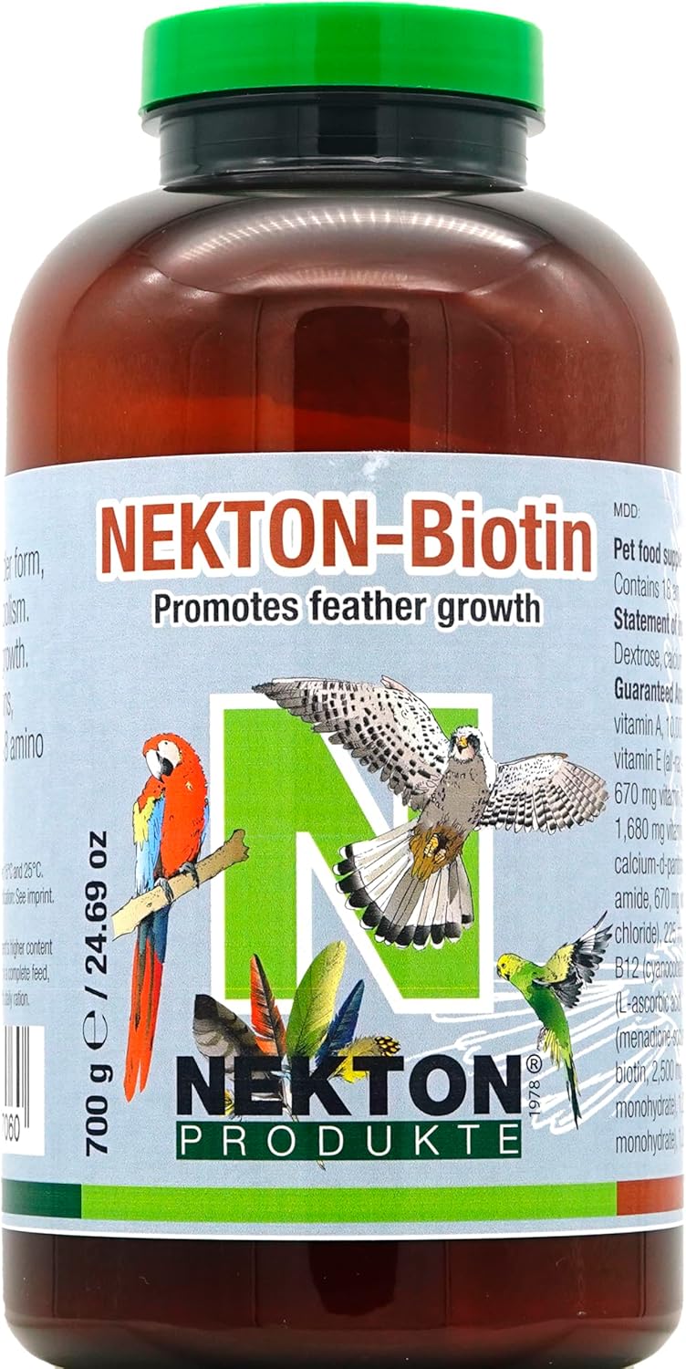 نيكتون بيوتين (Nekton Biotin)، 700 جرام/1.54 رطل، منتج مخصص لتغذية ريش الطيور. - Image 1