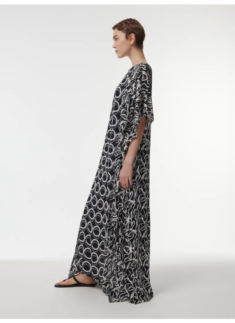 leem Circular Print Kaftan