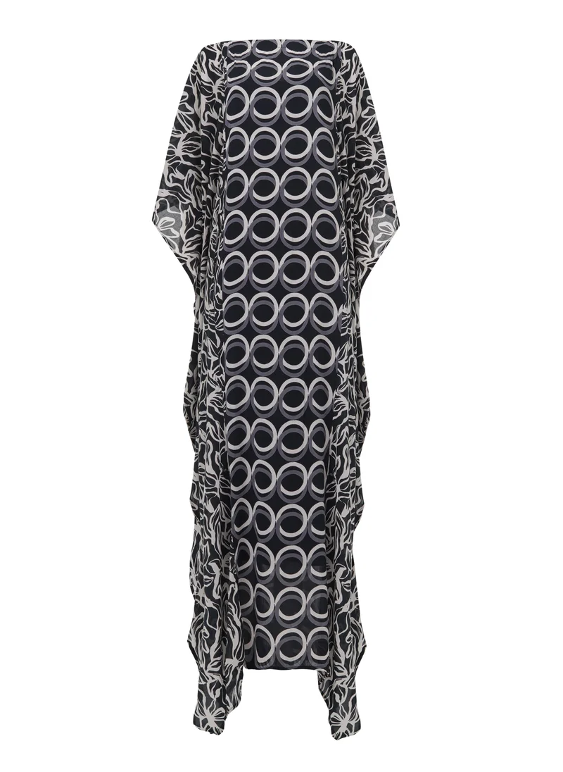 leem Circular Print Kaftan