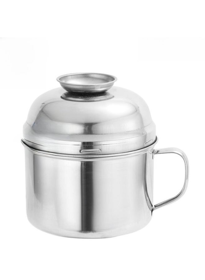 Direct Fast Food Cup Large Capacity Thick Stainless Steel Double Compartment With Lid Office Worker Multi-layer Lunch Box-Specifications:Large Fast Food Cup-special Price  - Image 2