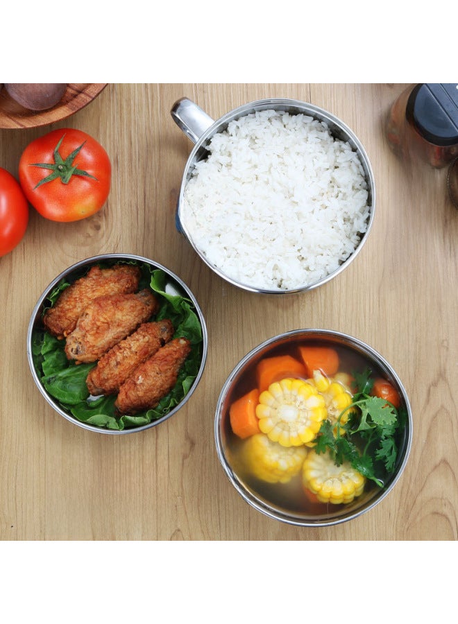 Direct Fast Food Cup Large Capacity Thick Stainless Steel Double Compartment With Lid Office Worker Multi-layer Lunch Box-Specifications:Large Fast Food Cup-special Price  - Image 4