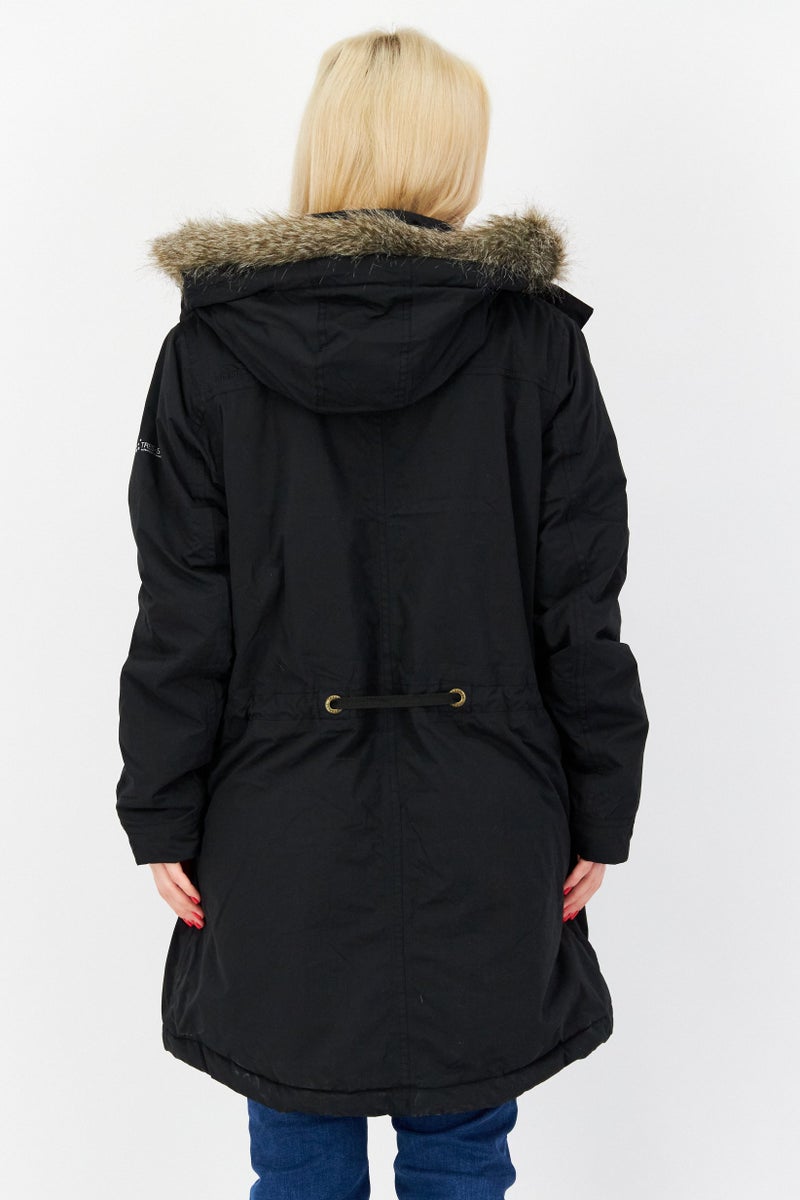 Trespass Women Plain Parka Jacket, Black - Image 4
