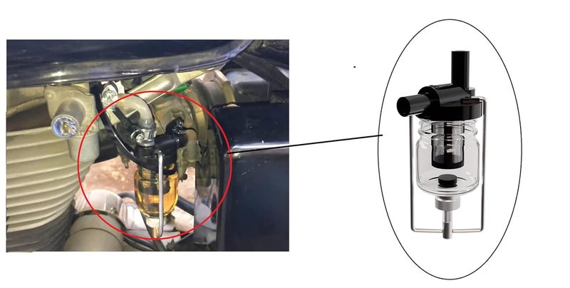 PA Universal Magnetic Glass Petrol Filter with Tube - Image 4