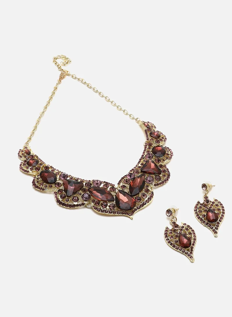 SOHI Stone Artificial Jewellery Set