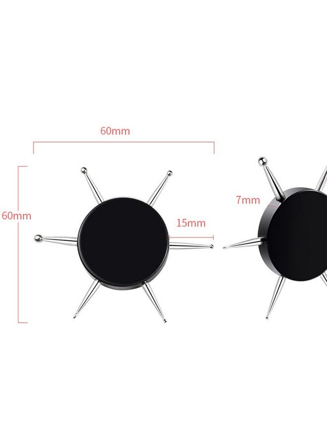 Luzen 3Pcs 6 In 1 Circular Dotting Tools Nail Design Dotting Pen Nail Art Tip Dot Painting Embossing Tracing Manicure Tool for Professional Nail Salon or Home Use, Black - Image 5