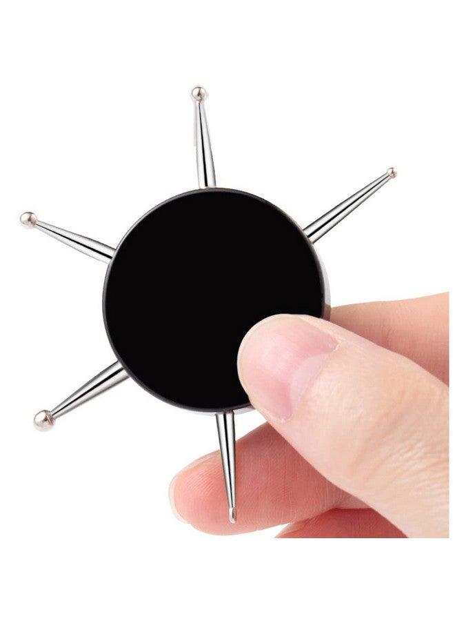 Luzen 3Pcs 6 In 1 Circular Dotting Tools Nail Design Dotting Pen Nail Art Tip Dot Painting Embossing Tracing Manicure Tool for Professional Nail Salon or Home Use, Black - Image 4