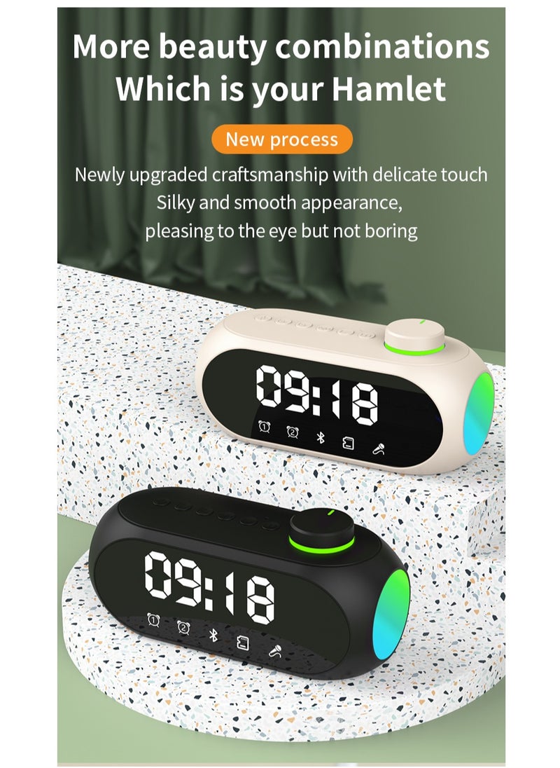 Generic - Bluetooth Speaker Portable Speaker HiFi Stereo 360° Surround Sound Subwoofer RGB Light LED Digital Display Wireless Speaker - Image 1