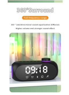 Generic Bluetooth Speaker Portable Speaker HiFi Stereo 360° Surround Sound Subwoofer RGB Light LED Digital Display Wireless Speaker  - Image 4