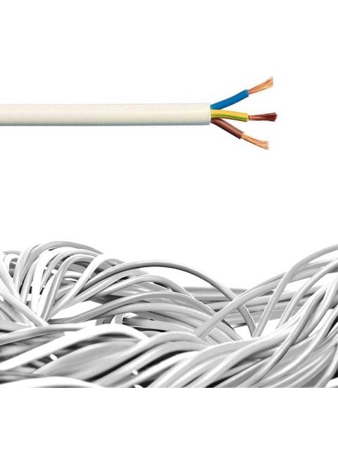 3 Meters 3x2,5 Ttr H05VV-F White