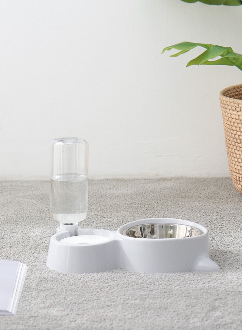 MASINGAA Cat Dog Food Dish Bowl, Pet Food Dish Bowl And Auto Gravity Pet Water Dispenser, Cat Bowl Set For Small Medium Dogs And Cats - Image 3