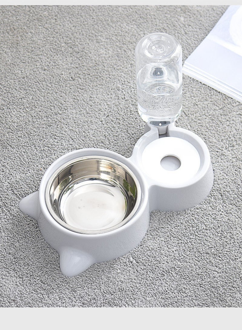 MASINGAA Cat Dog Food Dish Bowl, Pet Food Dish Bowl And Auto Gravity Pet Water Dispenser, Cat Bowl Set For Small Medium Dogs And Cats - Image 4