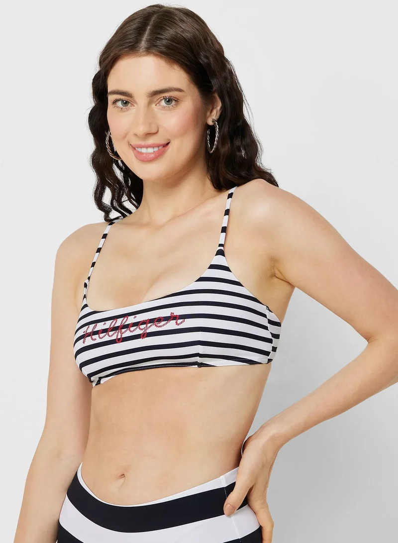 TOMMY HILFIGER Striped Bikini Top