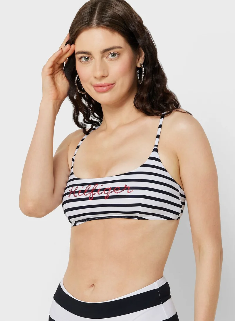 TOMMY HILFIGER Striped Bikini Top