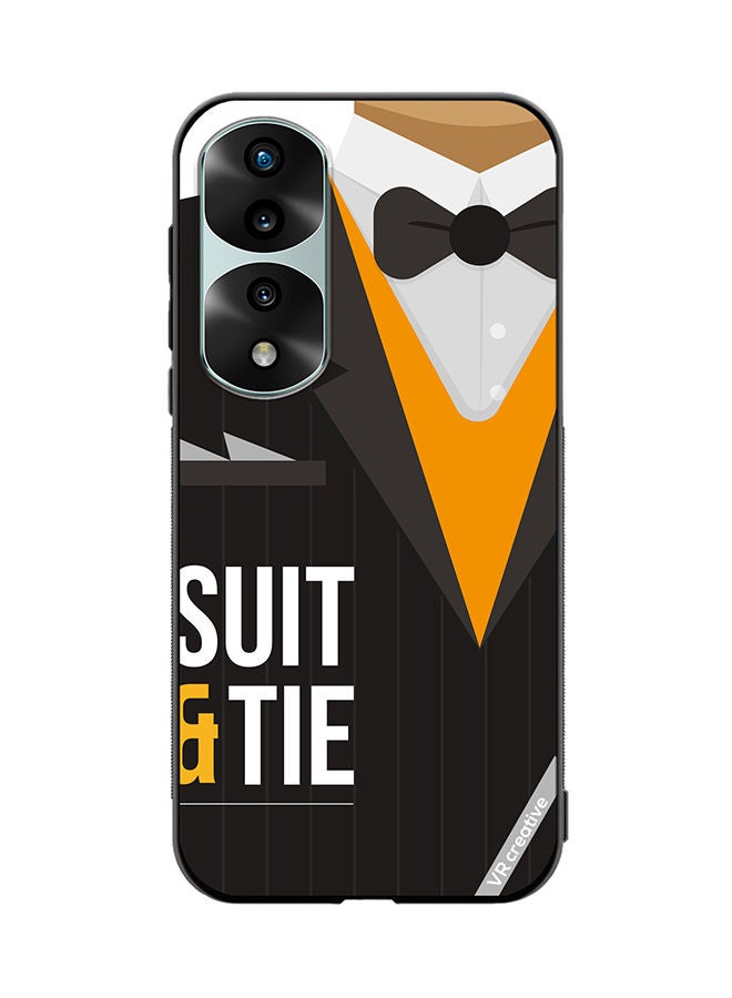 VR CREATIVE Protective Case Cover For Honor 70 Pro plus Suit N Tie Design Multicolour - Image 1