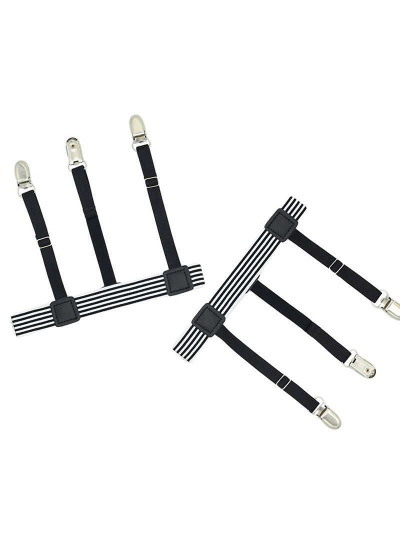 Generic - Mens Shirt Stays Shirt Holder Straps Non-slip Locking Clamps Clips - Image 1