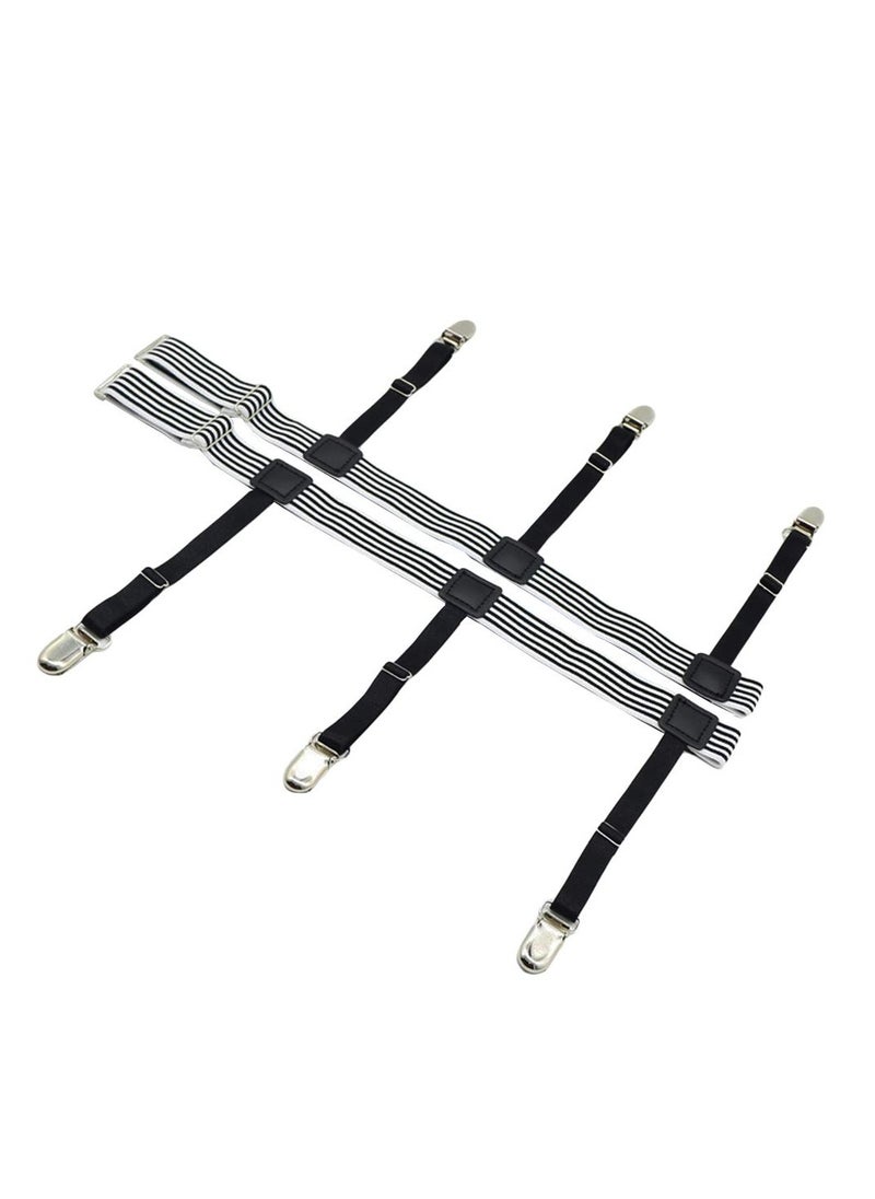 Generic - Mens Shirt Stays Shirt Holder Straps Non-slip Locking Clamps Clips - Image 1