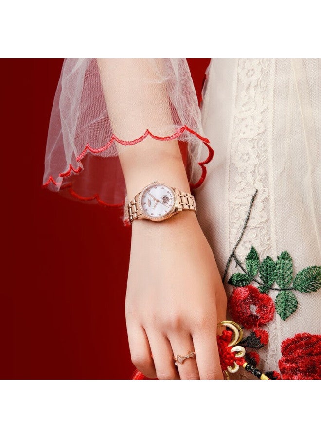 Rosdn Ruyi Chinese Style Watch For Women, Waterproof Fully Automatic Mechanical Ladies Watch, Top Ten Brands, New Year Gift For Girlfriend - Image 2